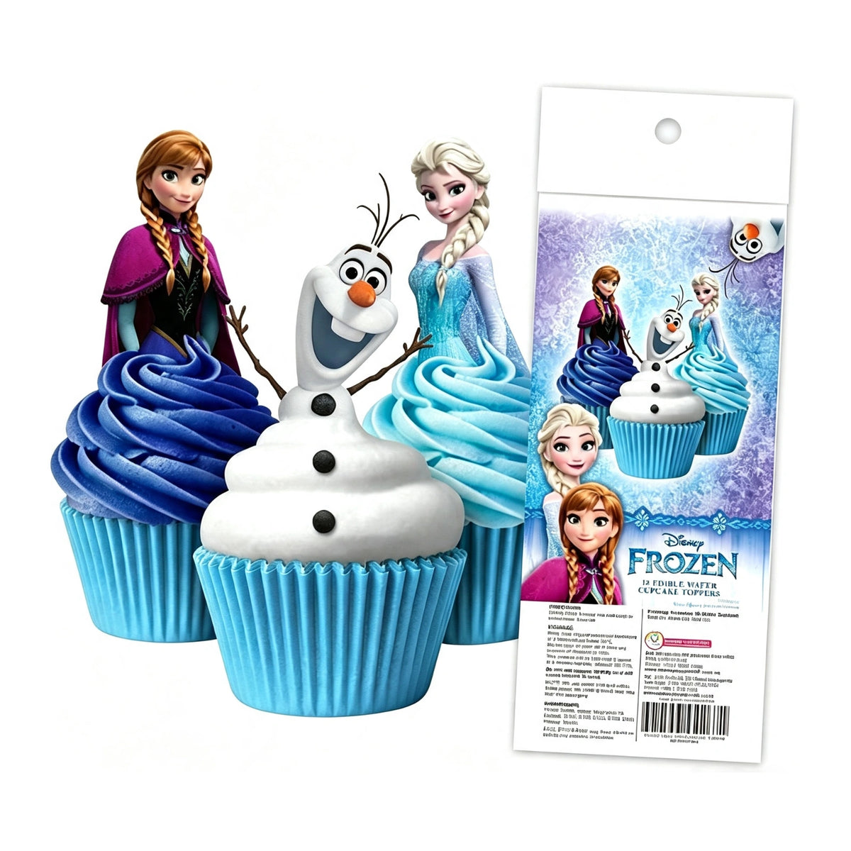 Disney Frozen Edible Wafer Cupcake Toppers (16 Pack) - BSC