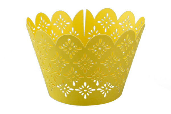 Gold Lattice Cake Wraps - Cake Decorating Tools (12 Pack) - Iconic Cake Art