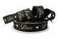 Black With Gold Love Ribbon 25mm - My Dream Cake
