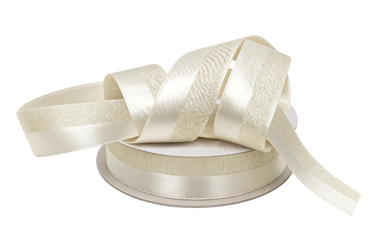 Gold Satin Lurex Ribbon 25m 25mm - My Dream Cake