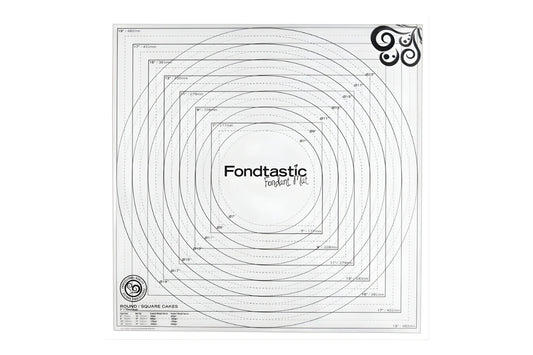 50cm x 50cm Fondant Mat Set 2 pcs Set - FONDTASTIC