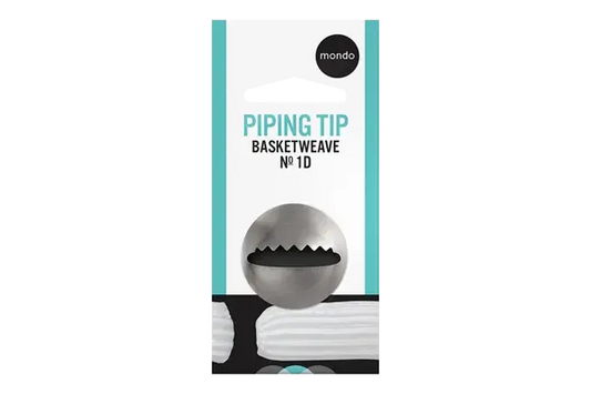 #1D S Basketweave Piping Tip - Mondo
