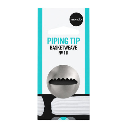 #1D S Basketweave Piping Tip - Mondo