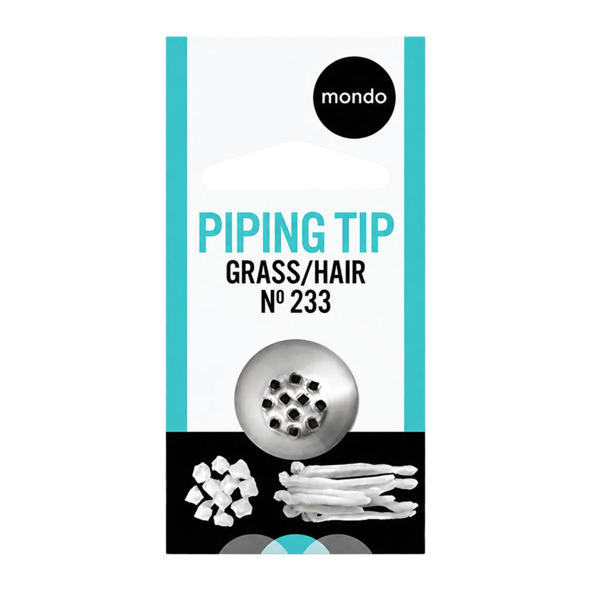 #233 S Grass Hair Piping Tip - Mondo