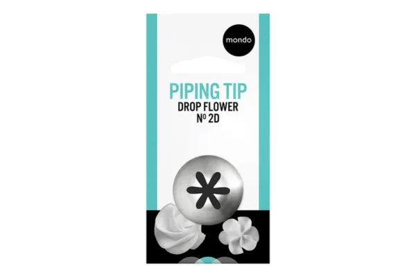 #2D S Drop Flower Piping Tip - Mondo
