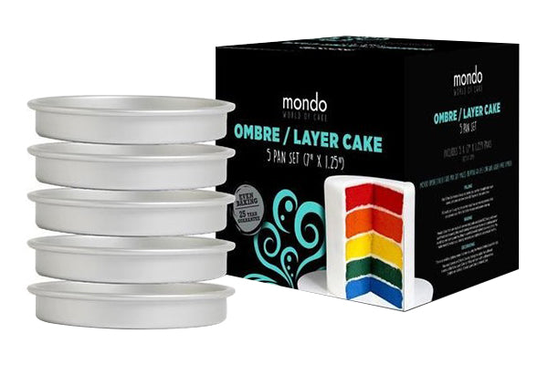 Ombre Layer Cake Pan 5 Set - Pro - Mondo