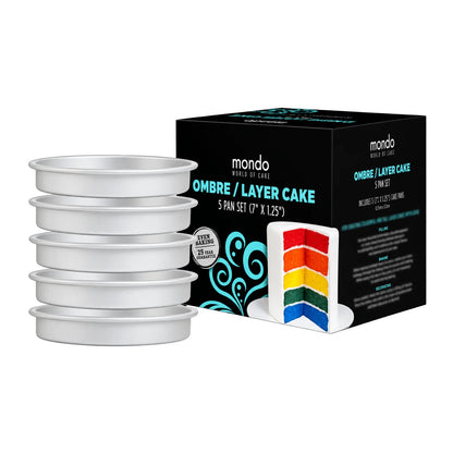 Ombre Layer Cake Pan 5 Set - Pro - Mondo