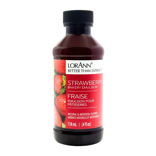 Strawberry Flavour Bakery Emulsion 118.3ml - Lorann