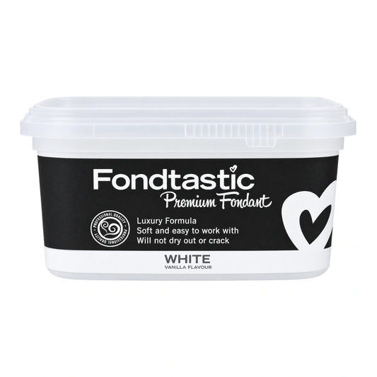 White Premium Fondant 250g - Fondtastic