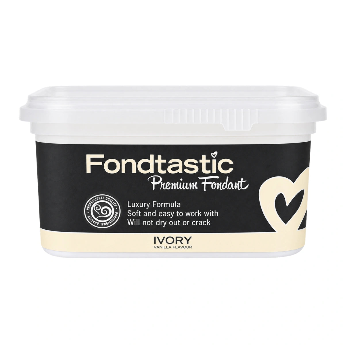 Ivory Premium Fondant 250g - Fondtastic