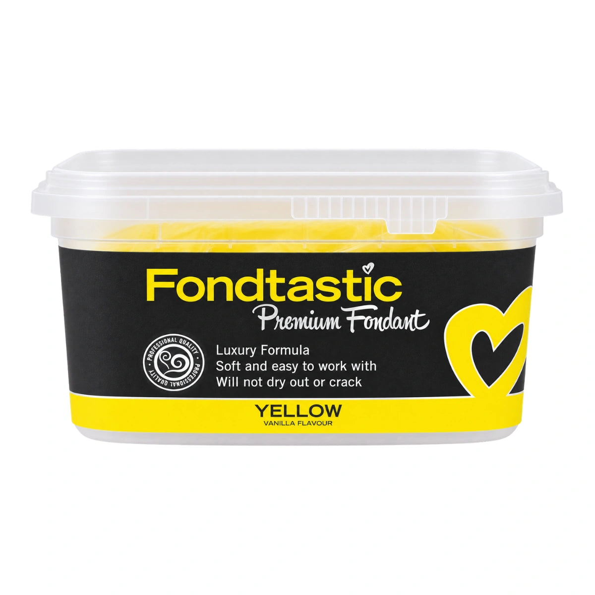 Yellow Premium Fondant 250g - Fondtastic