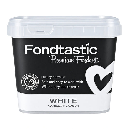 White Premium Fondant 1kg - Fondtastic