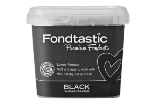 Black Premium Fondant 1kg - Fondtastic