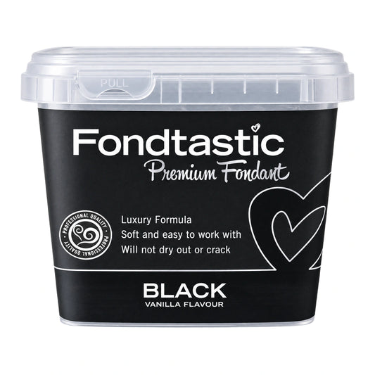 Black Premium Fondant 1kg - Fondtastic