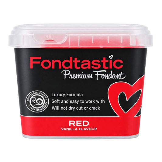 Red Premium Fondant 1kg - Fondtastic