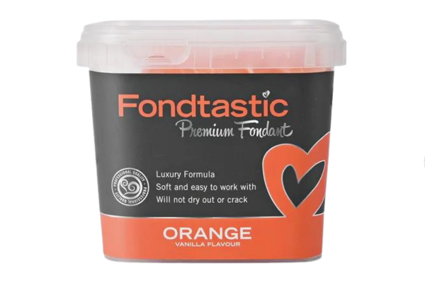 Orange Premium Fondant 1kg - Fondtastic