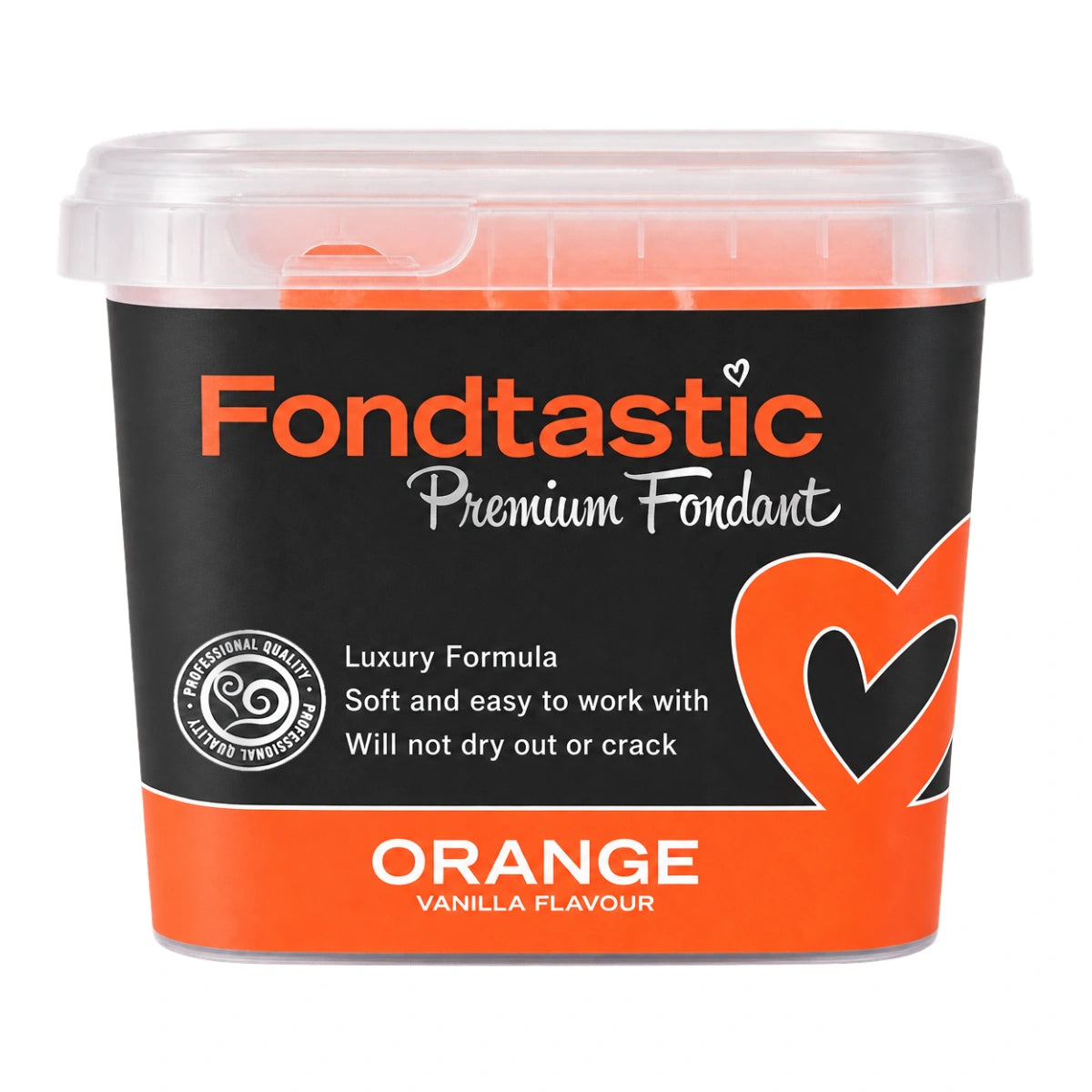 Orange Premium Fondant 1kg - Fondtastic
