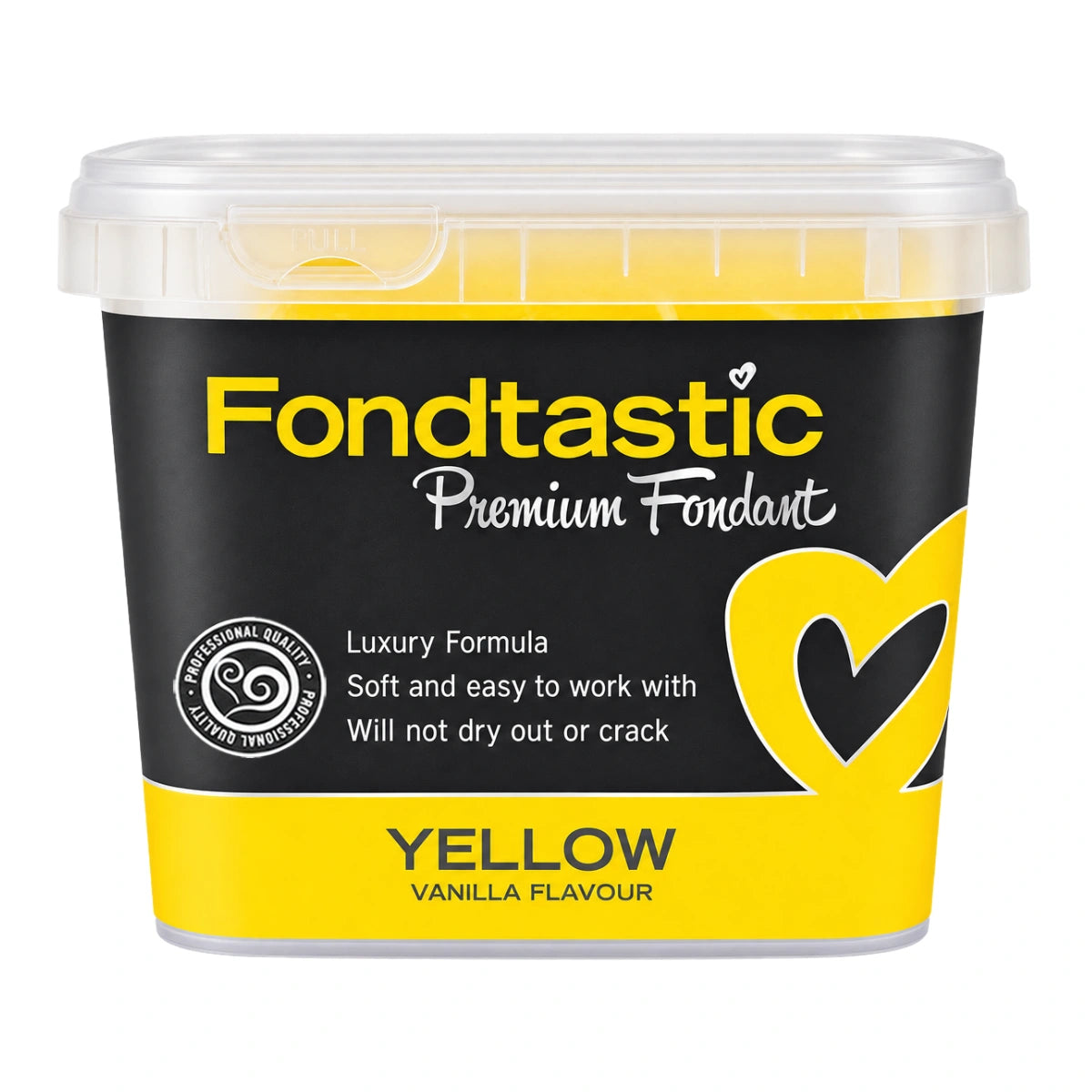 Yellow Premium Fondant 1kg - Fondtastic