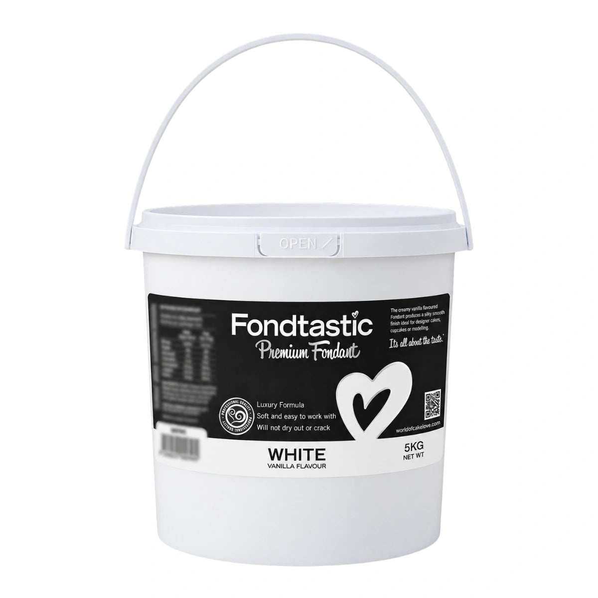 White Premium Fondant 5kg - Fondtastic