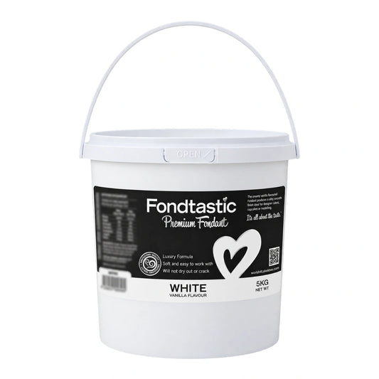 White Premium Fondant 5kg - Fondtastic