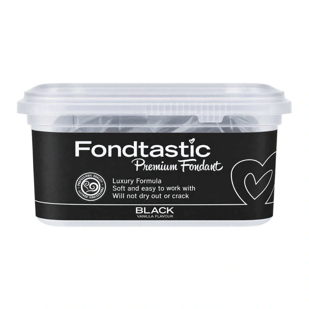 Black Modelling Paste 250g - Fondtastic