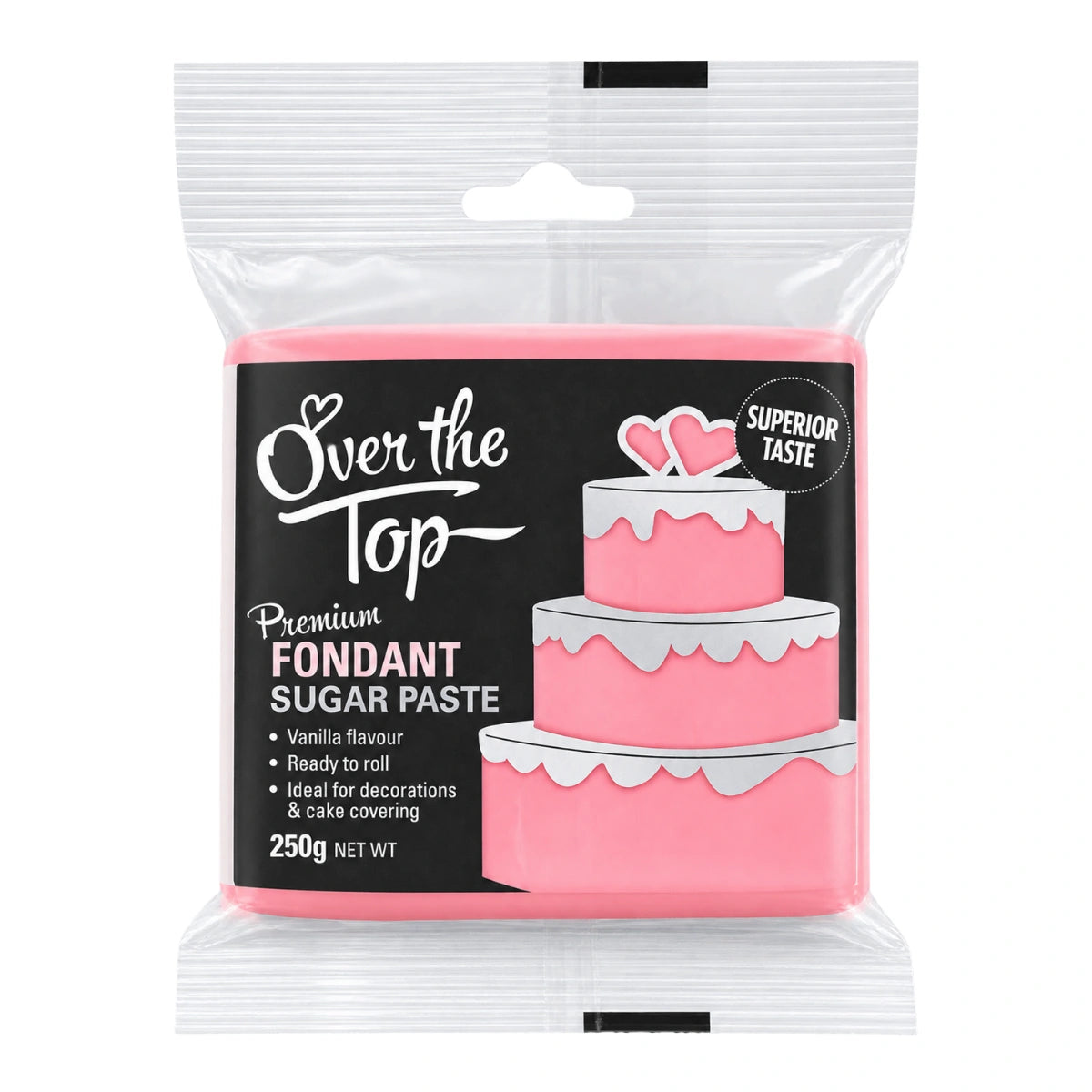 Pink Rose Fondant 250g - Over The Top