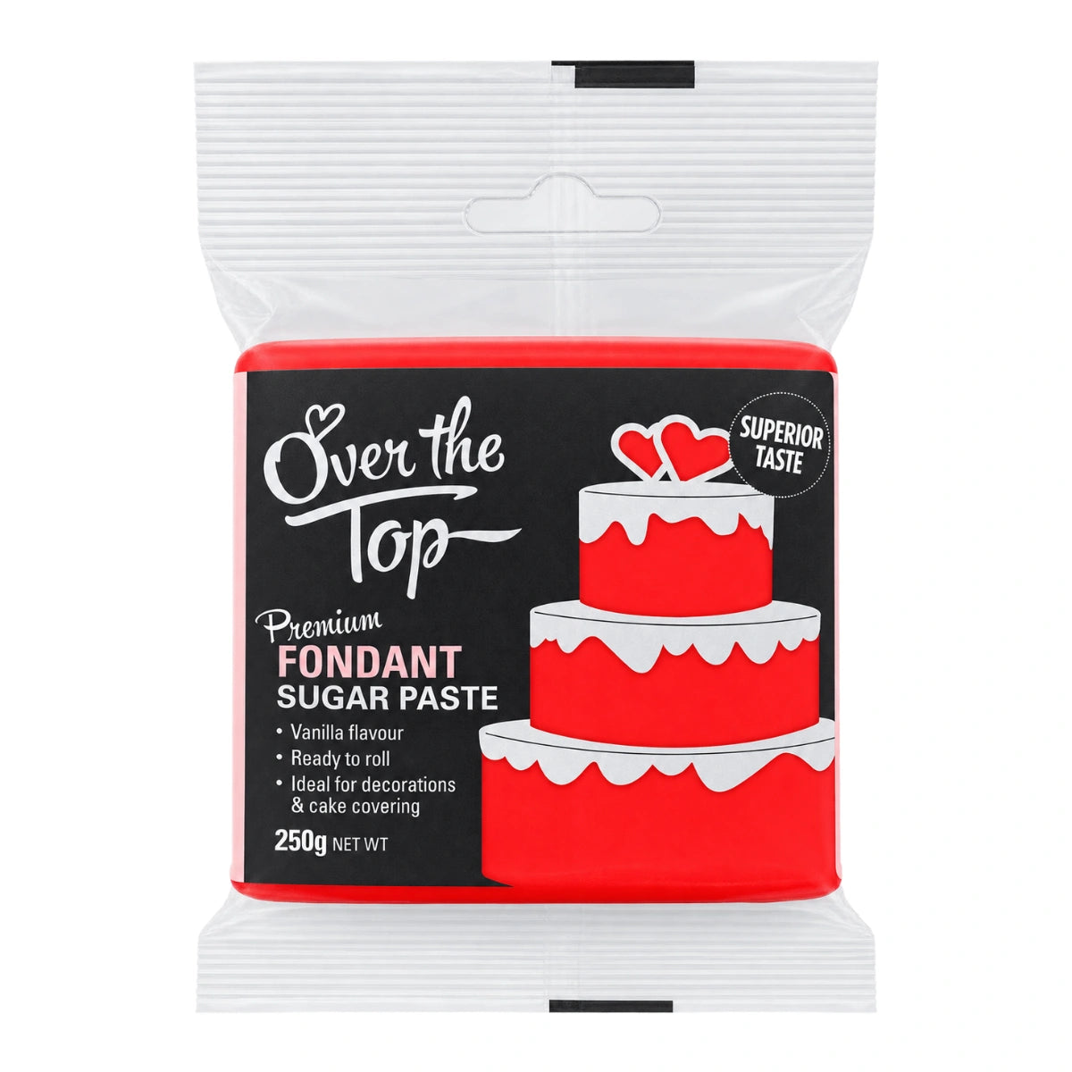 Super Red Fondant 250g - Over The Top