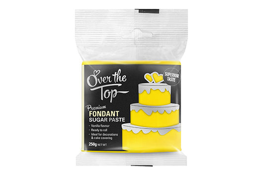 Yellow Sun Fondant 250g - Over The Top