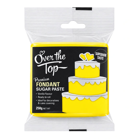 Yellow Sun Fondant 250g - Over The Top