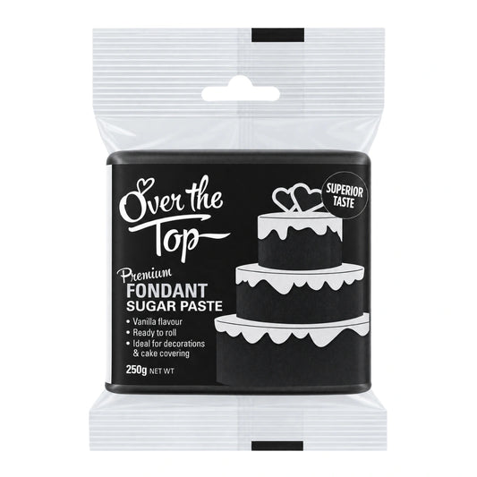 Super Black Fondant 250g - Over The Top
