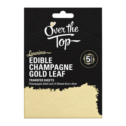 Gold Champagne Leaf Transfer Sheet - Over The Top