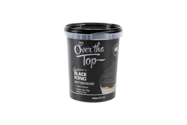 Black Buttercream 425g - Over The Top