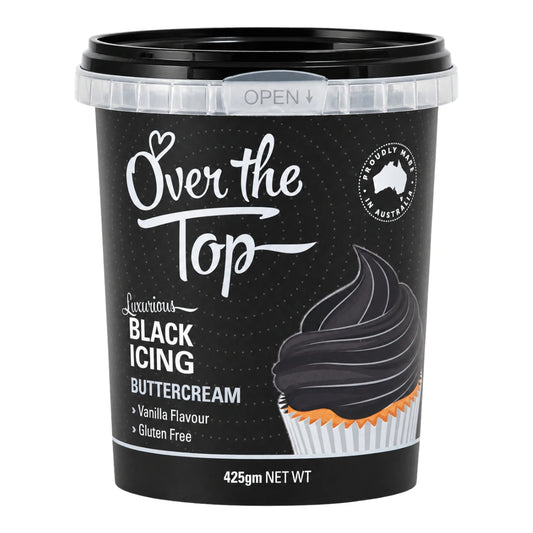 Black Buttercream 425g - Over The Top