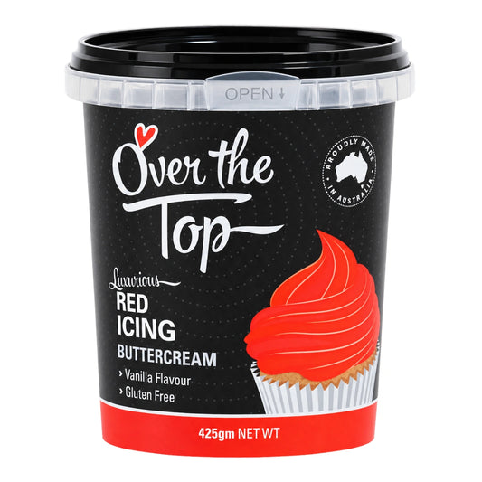 Red Buttercream 425g - Over The Top