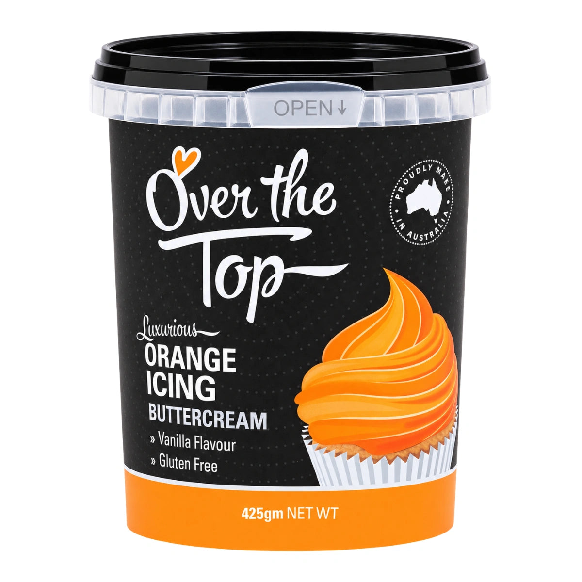 Orange Buttercream 425g - Over The Top