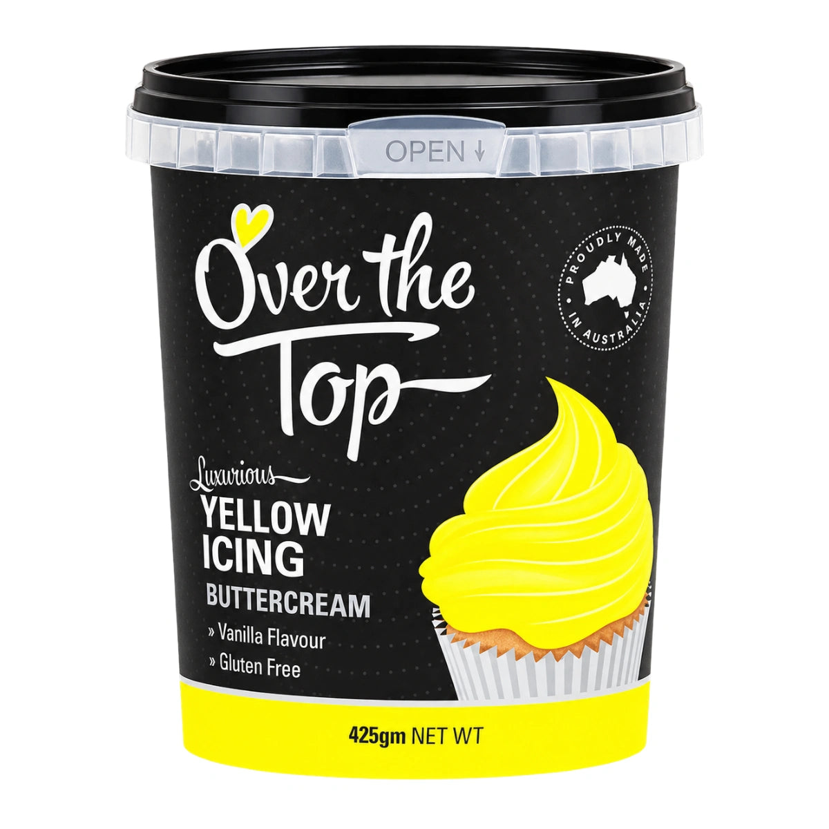 Yellow Buttercream 425g - Over The Top