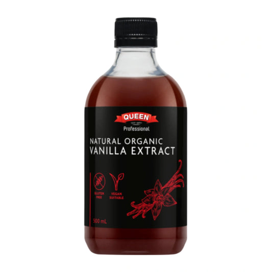 Natural Organic Vanilla Extract 500ml - Queen Professional