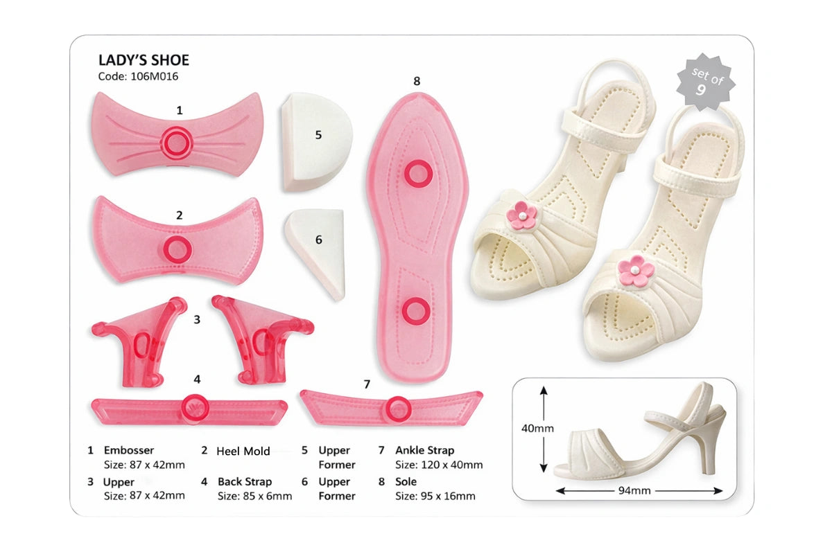 Ladys Shoe Set JEM Cutters - Ladys Shoe Set of 9