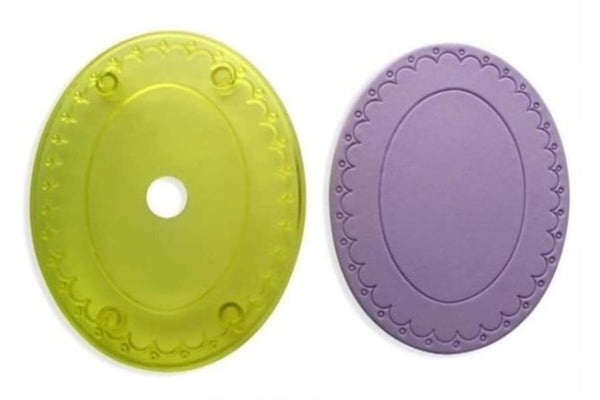 Embossed Oval Frame No.1 (168mm x 135mm 6.6 Inch x 5.3 Inch) - Cutters - JEM