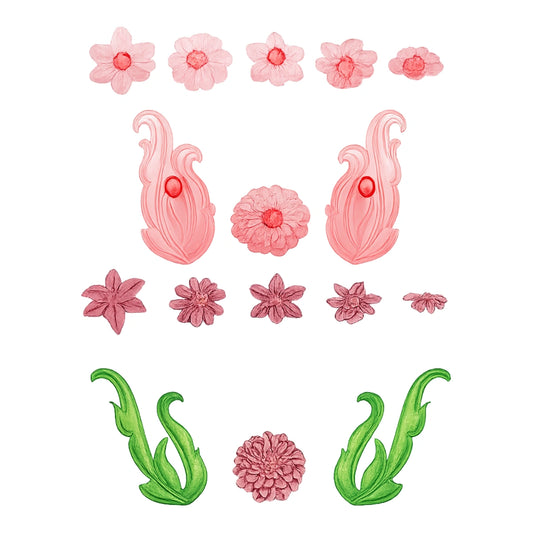 Floral Scrolls and Trims - Cutters (8 Pack) - JEM