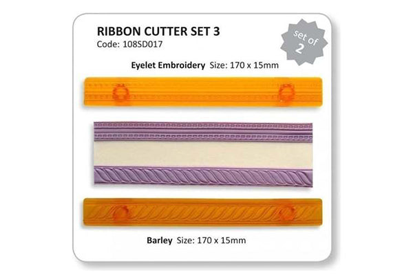 Barley and Eyelet Ribbon Cutters (2 Pack) - JEM