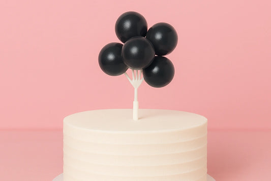 Black Balloon Cluster - Bakery Crafts