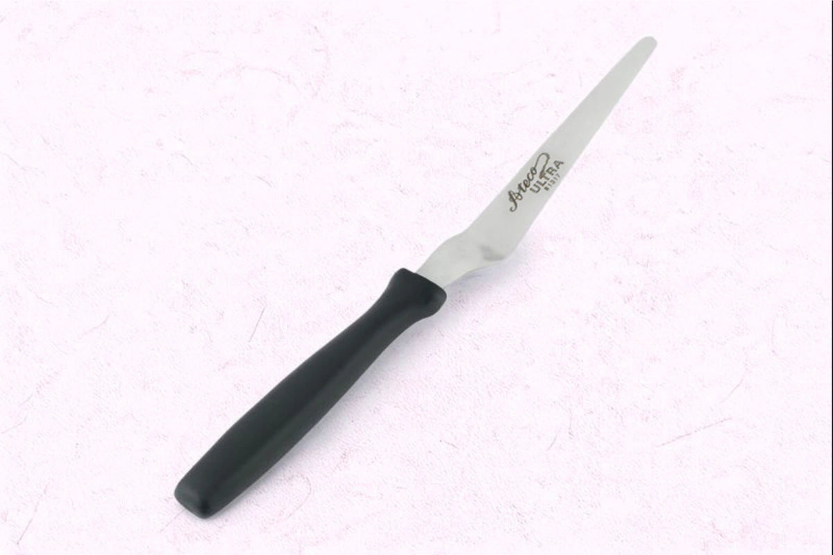 Ateco Spatula - 4.75in Pointed Offset Spatula with Plastic Handle