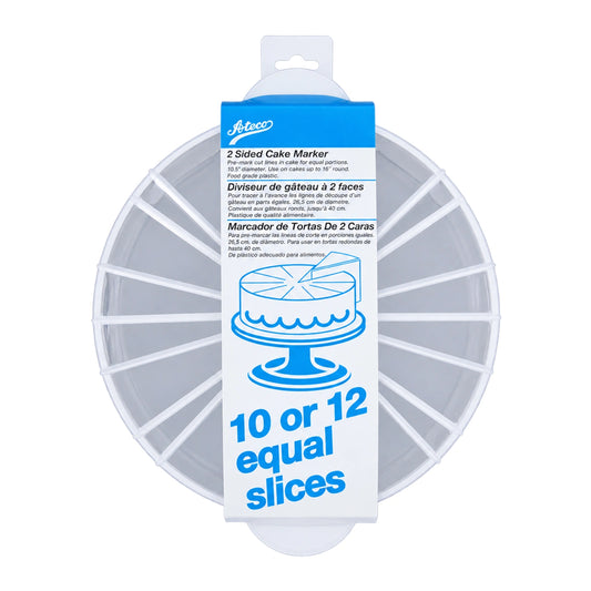 Cake Portion Marker - Double Sided - 10-12 Portions - Ateco