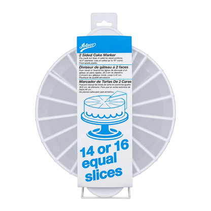 Cake Portion Marker - Double Sided - 14-16 Portions - Ateco