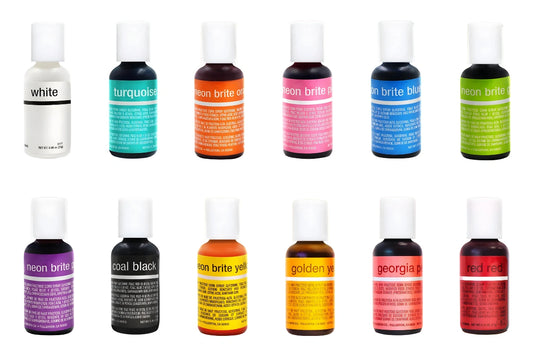 12 Clr Seta Liqua-Gel Kit - Chefmaster
