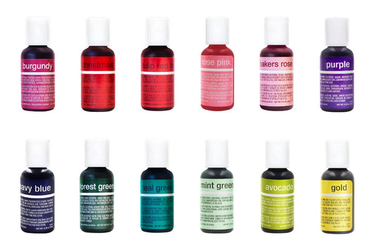 12 Clr Setb Liqua-Gel Kit - Chefmaster