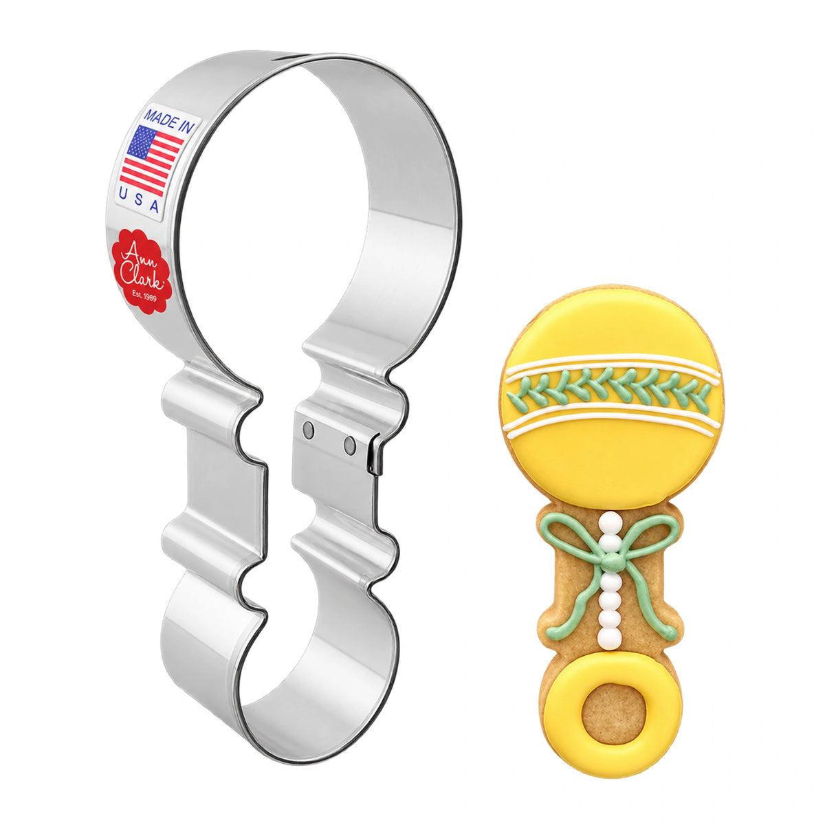 Rattle Cookie Cutter - Ann Clark