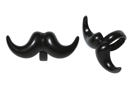 Mustache Cupcake Rings (8 Pack) - Bakery Crafts