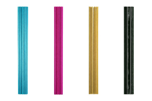 20 Gauge 50pk Metallic Flower Wires Iconic Cake Art - Light Blue